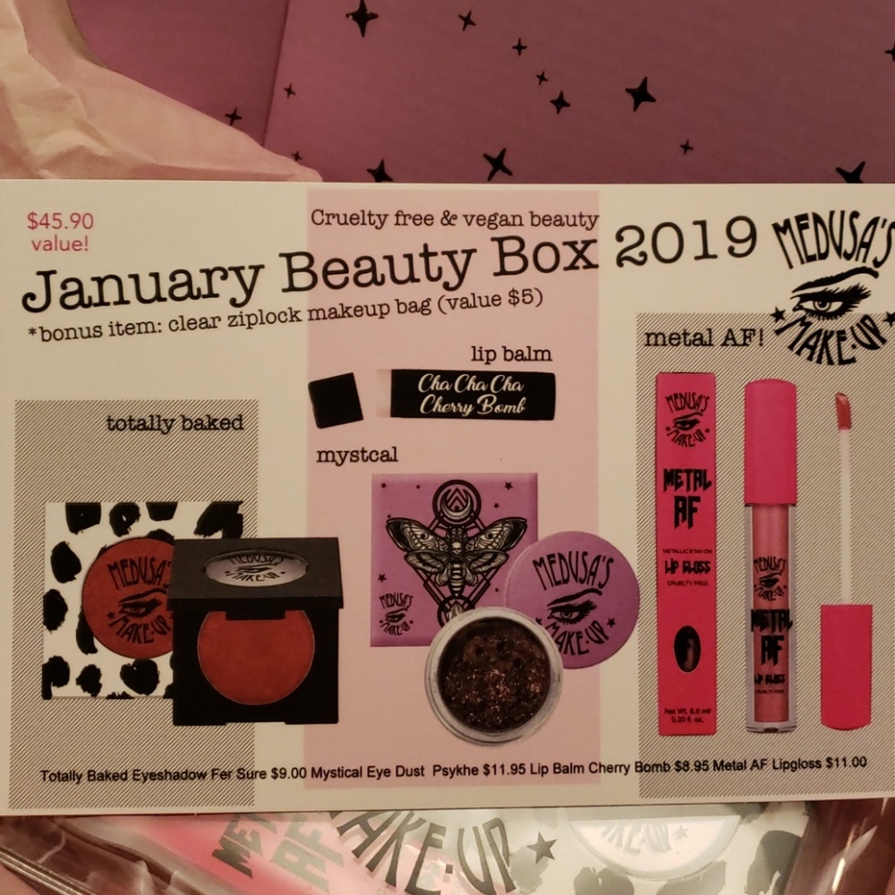 Medusa's Makeup January Beauty Box 2019